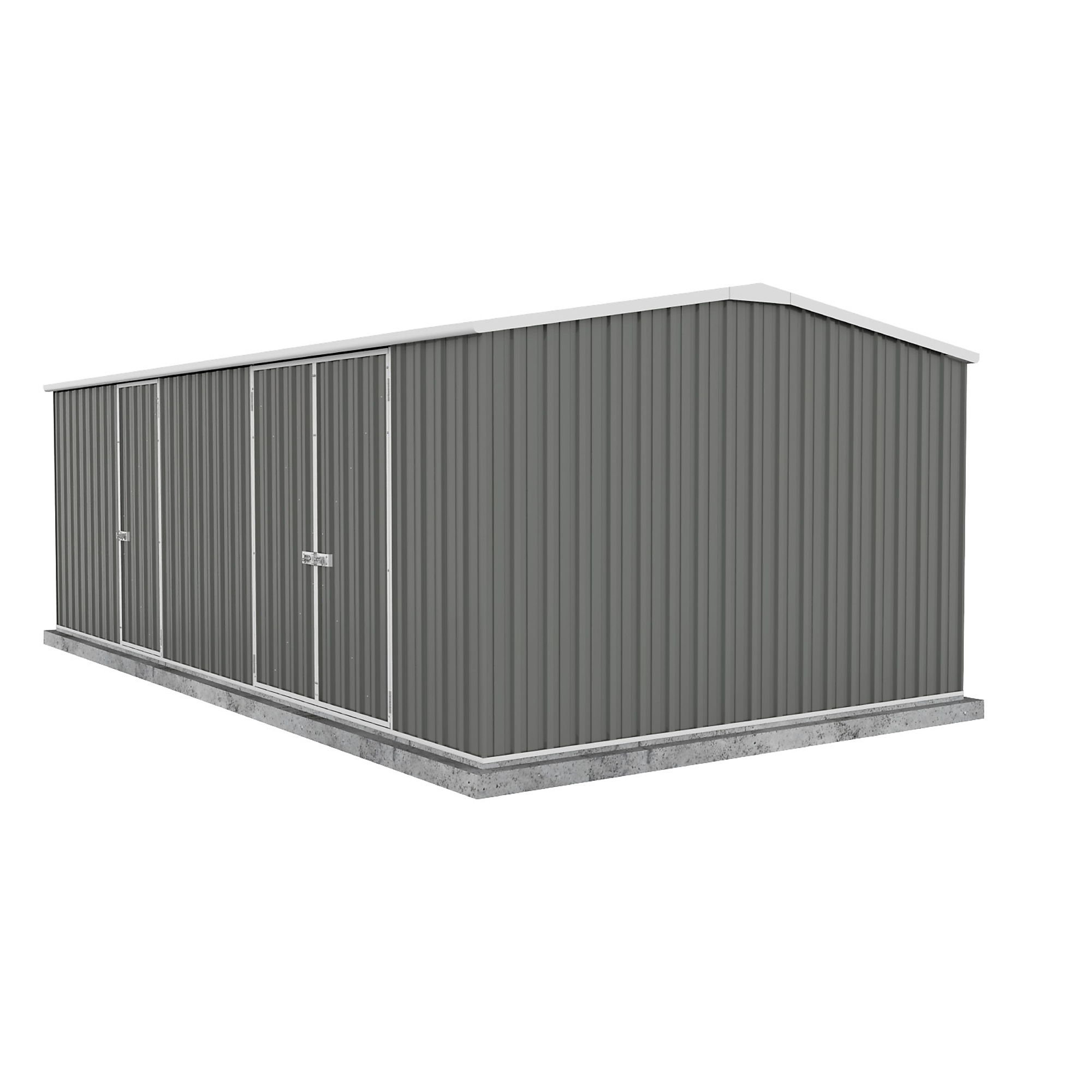 ABSCO, Workshop 20ft. x 10ft. Metal Shed - Woodland Gray, Length 20 ft, Width 10 ft, Model# WG60303WK-PTX